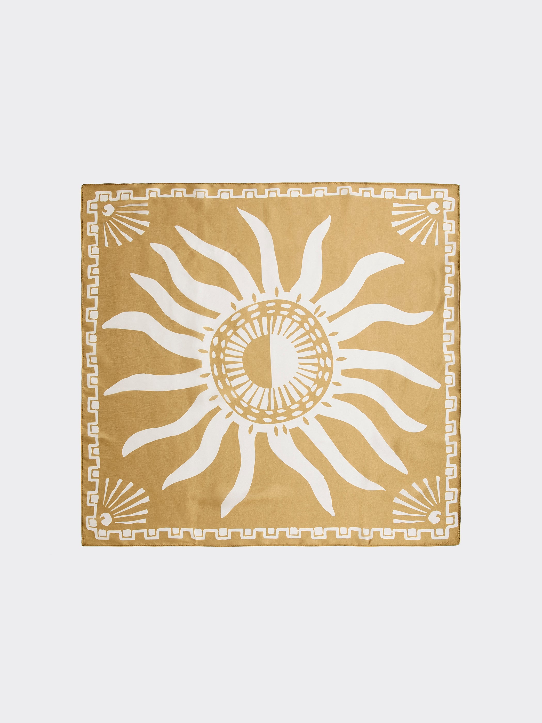 Foulard carré avec soleil