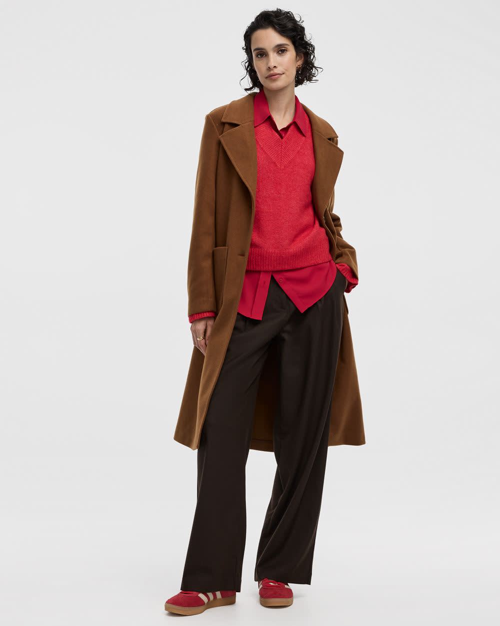 Blouse mélange lin feuillage - Damart - Rouge - - 36.79 Blouse mélange lin feuillage - Damart - Rouge - - 36.79