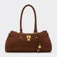 Bowler Satchel Bag with Lock Charm