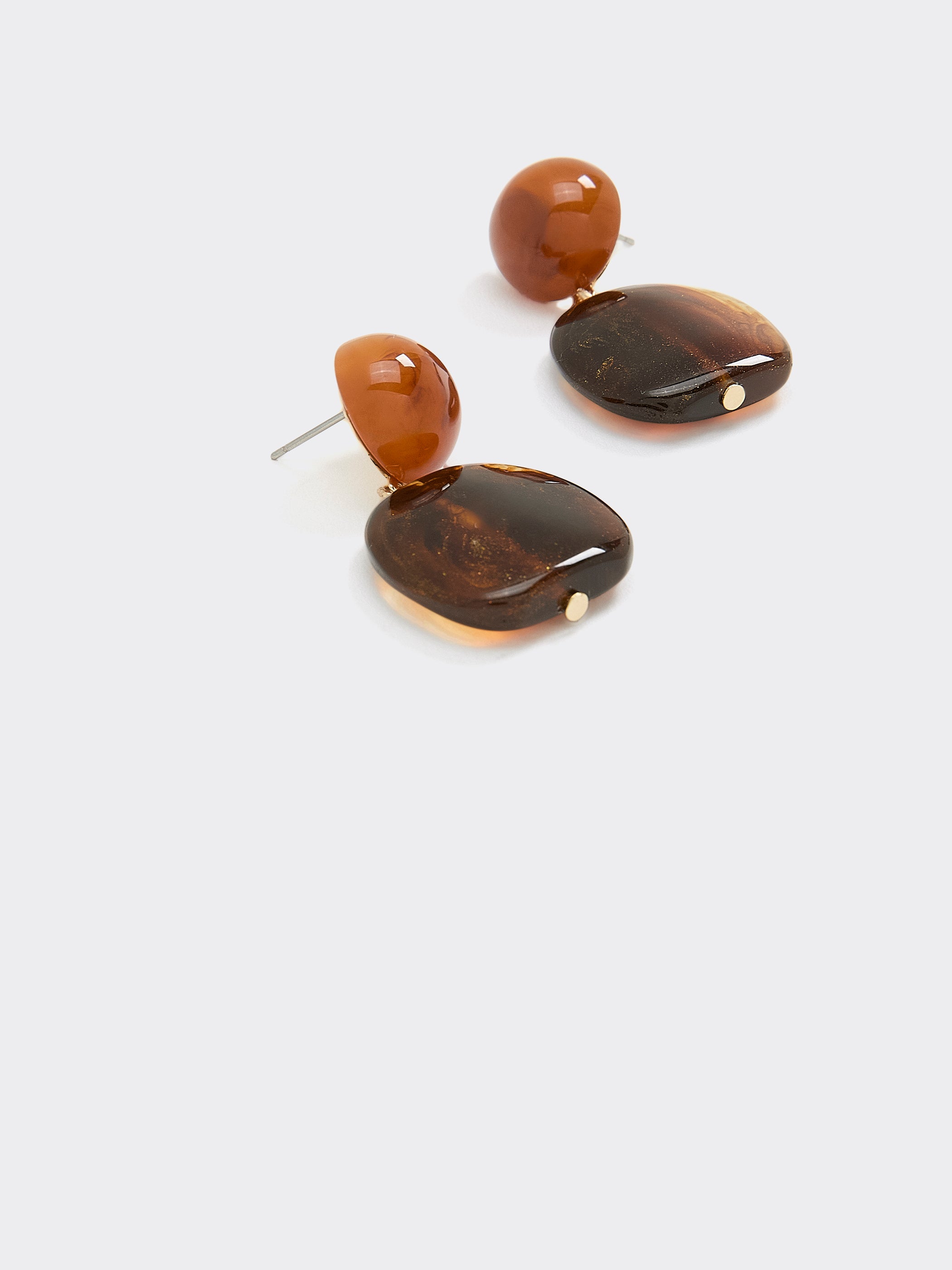 Resin Pendant Earrings