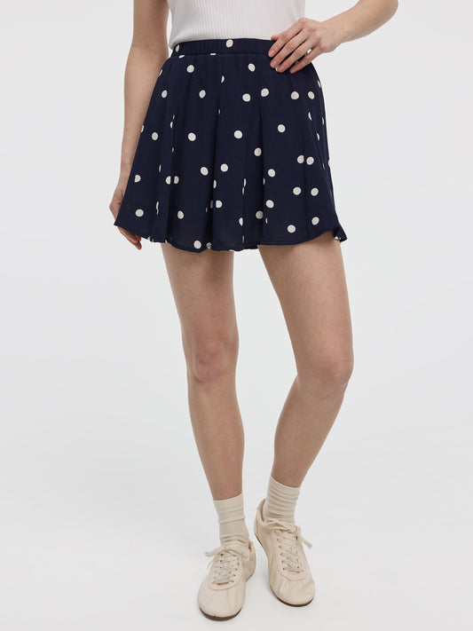 Jupe-short plissée