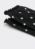 Dotted Anklet Socks with Ruffled Hems