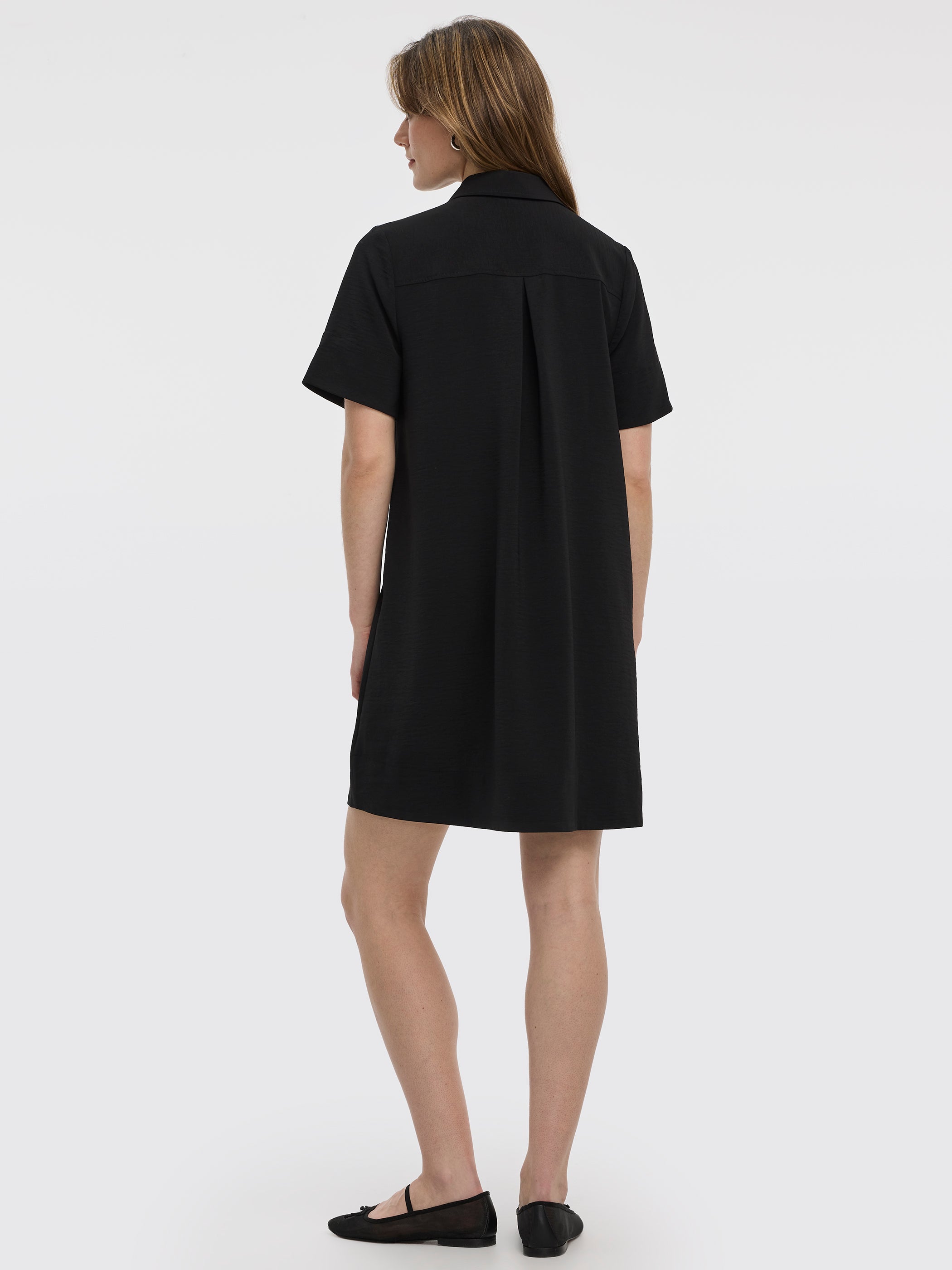 Women's Short-Sleeve Polo Dress with Satin Fabric – Reitmans