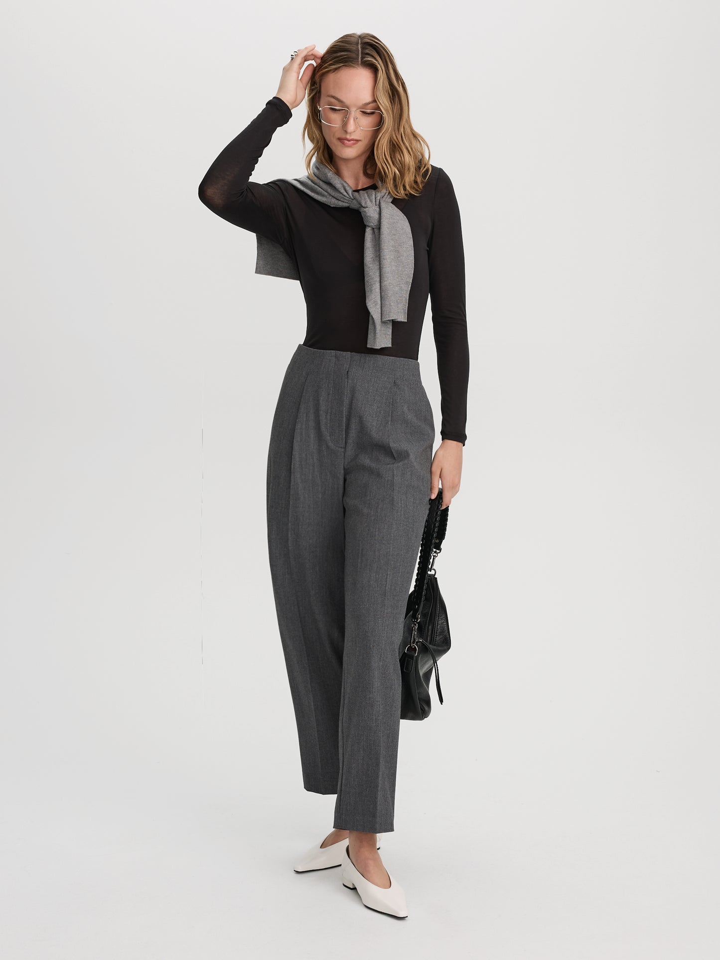Mid-Rise Barrel Pants - The Timeless
