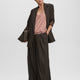 Plaid Wide-Leg High-Rise Pants - The Timeless