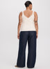 V-Neck Cami with Lace Trim