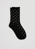 Dotted Bamboo Viscose Crew Socks