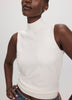 Sleeveless Mock-Neck Sweater