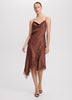Sleeveless Midi Dress with Cowl Neckline