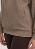 Long-Sleeve Half-Zip Mock-Neck Textured Top