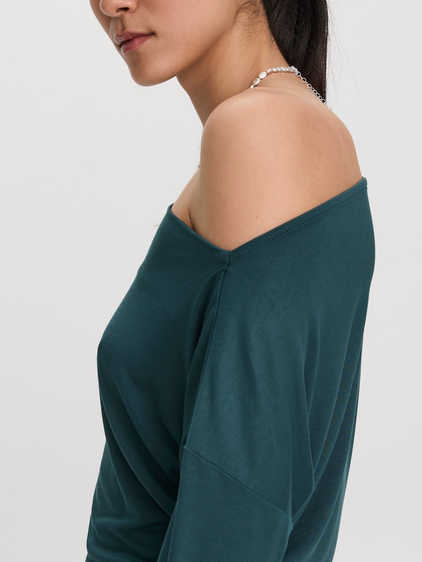 Long-Sleeve Off-the-Shoulder Top