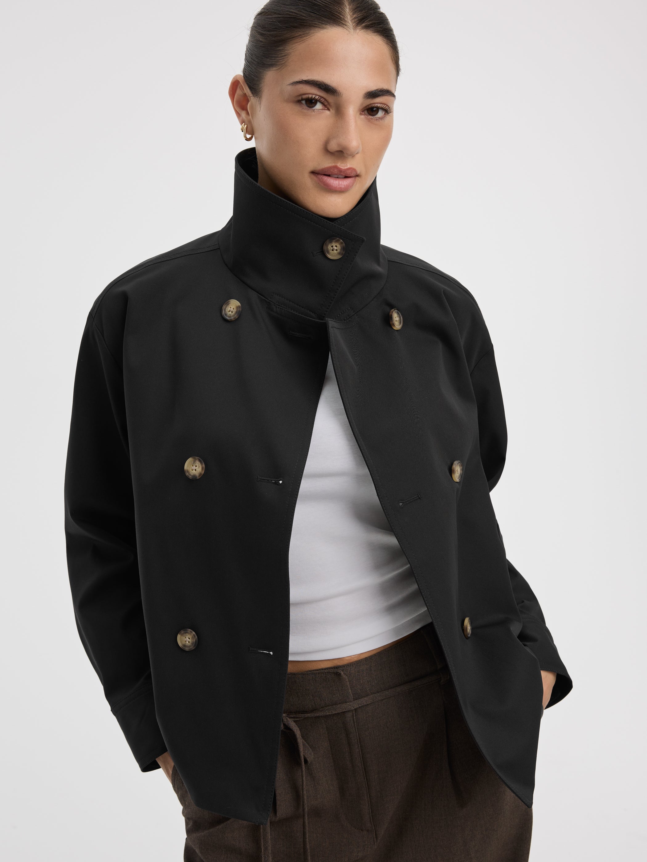 Women's Water-Repellent Short Mock-Neck Coat – Reitmans