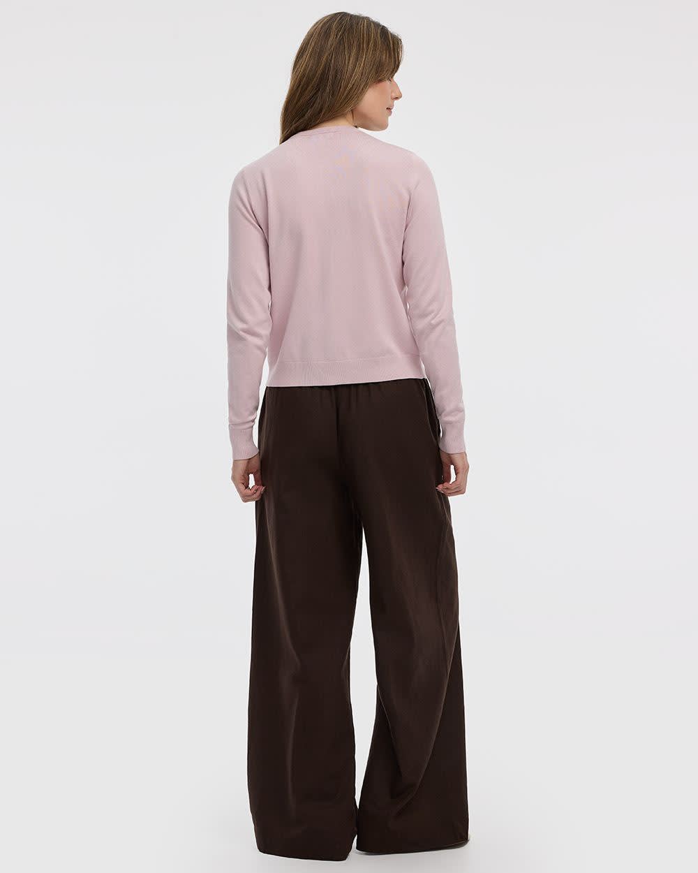 Crew-Neck Cardigan - R Essentials