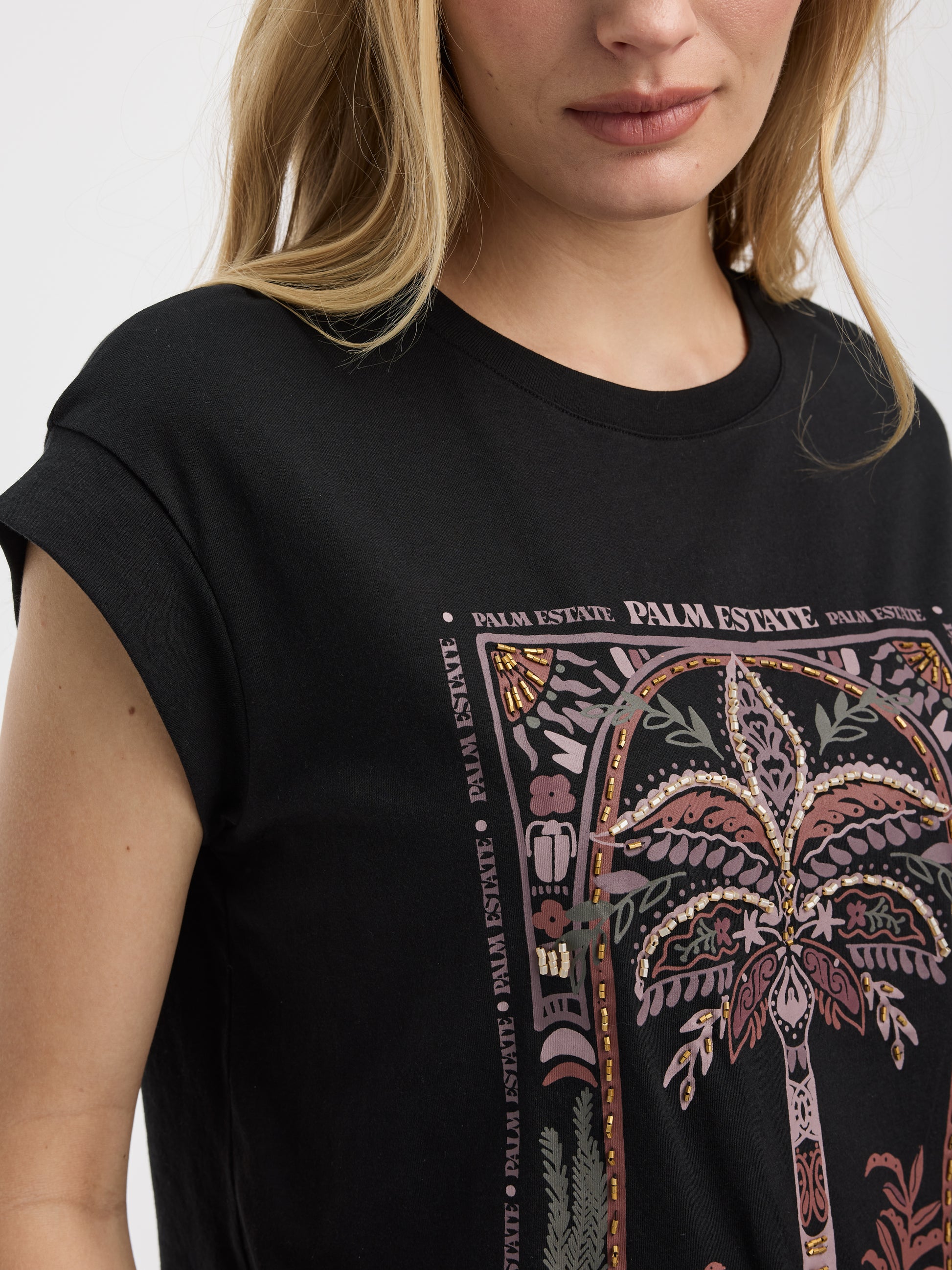 Extended-Sleeve Crew-Neck Tee