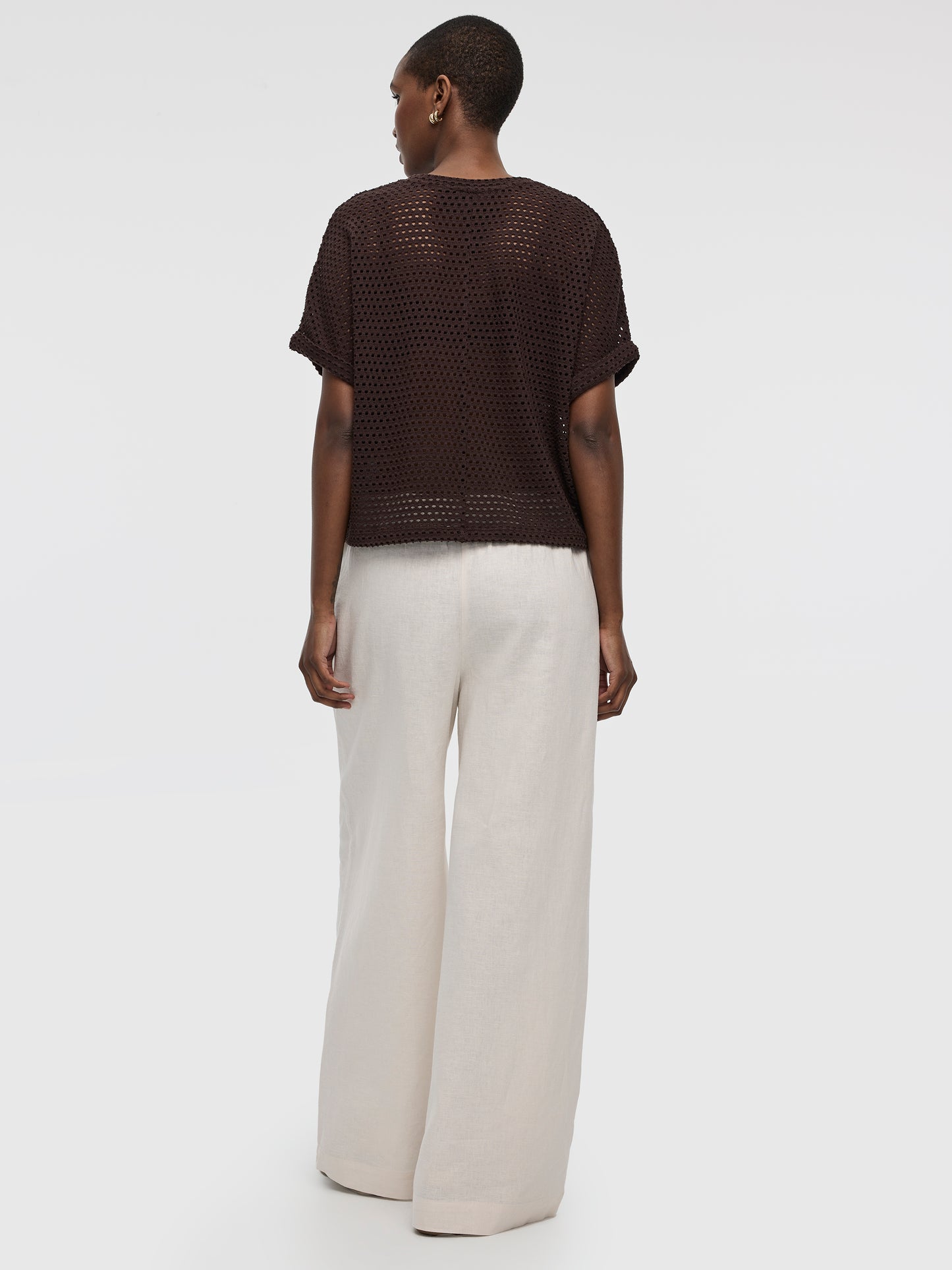 Short-Dolman-Sleeve Boat-Neck Tee