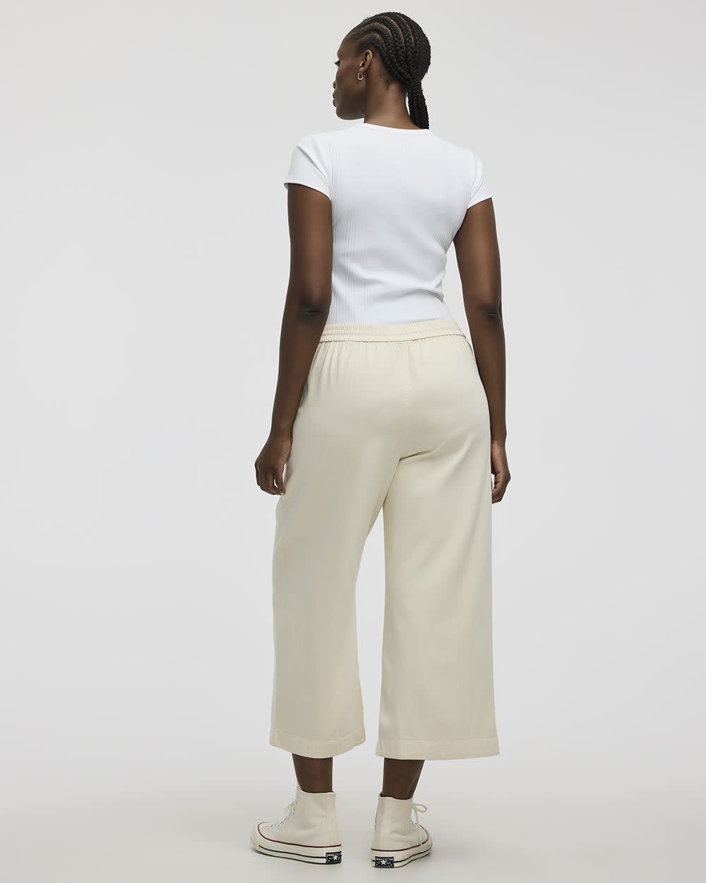 Wide-Leg Cropped Jean - Petite
