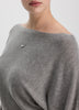 Merino-Blend Long-Sleeve Off-the-Shoulder Sweater