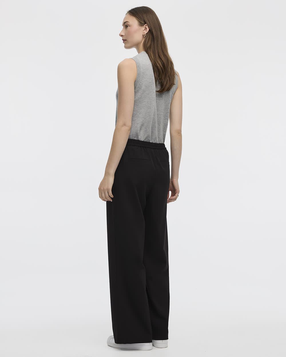 Wide-Leg High-Rise Pull-On Pant - The Timeless