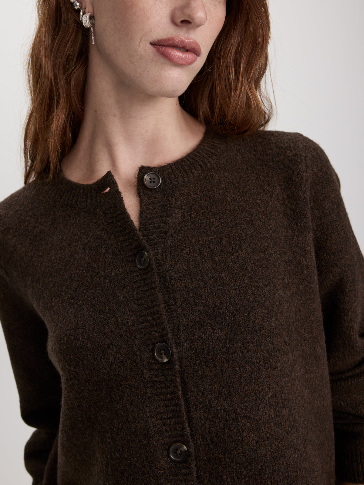 Crew-Neck Cardigan