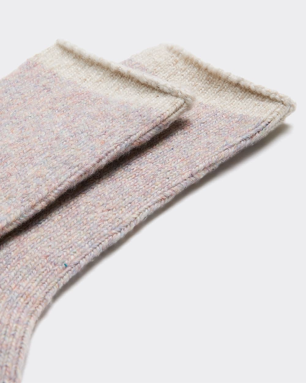 Winter Socks with Coloured Hem