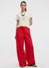 Wide-Leg Linen-Blend Pant
