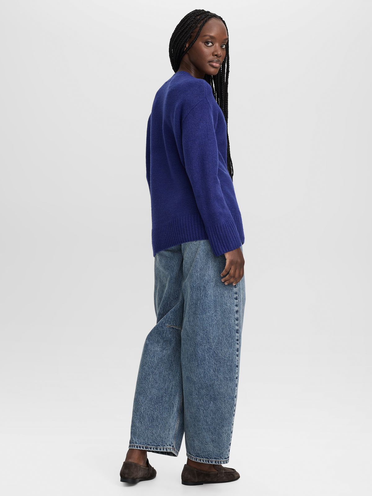 Long-Sleeve V-Neck PlushSoft Sweater