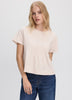 Short-Sleeve Crew-Neck Peplum Blouse