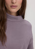 Mock-Neck Textured Pullover - Hyba