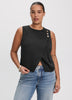 Sleeveless Wrap Top