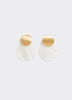 Disc Earrings with Mother-of-Pearl Pendant