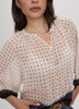 Long-Sleeve Loose Chiffon Blouse