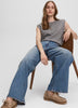 Wide-Leg Mid-Rise Jean