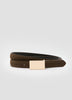 Skinny Faux-Suede Belt