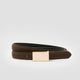 Skinny Faux-Suede Belt