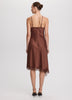 Sleeveless Midi Dress with Cowl Neckline