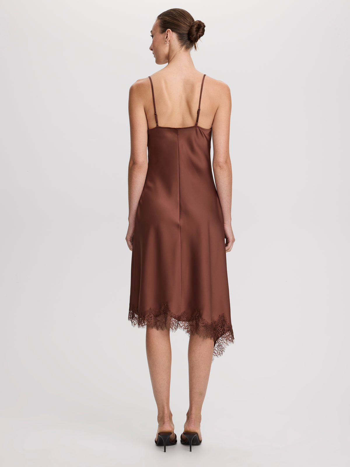 Sleeveless Midi Dress with Cowl Neckline