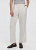 Linen-Blend Straight-Leg High-Rise Pant - Curvy Fit