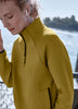 Long-Sleeve Half-Zip Mock-Neck Pullover - Hyba