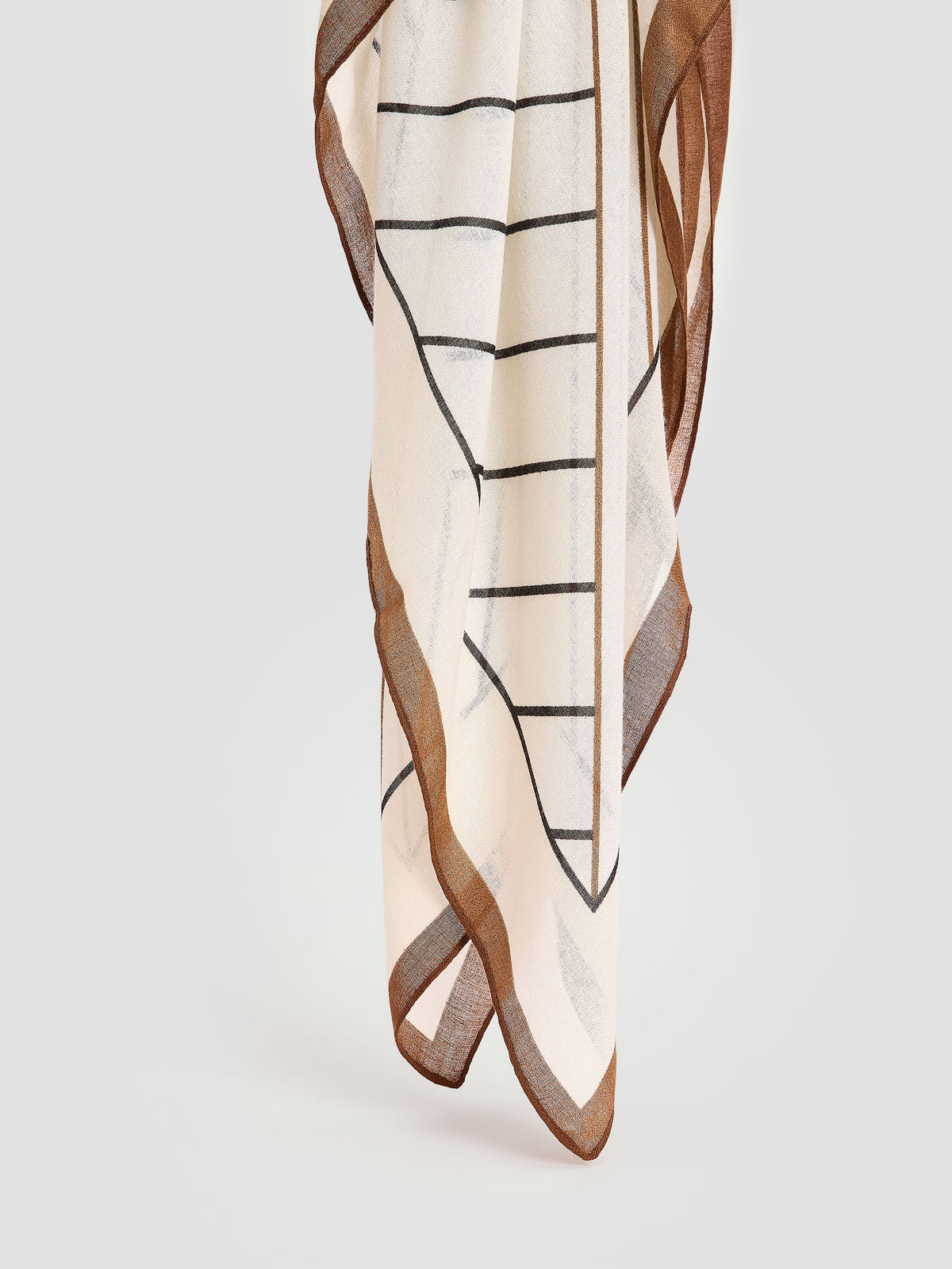 Striped Large Square Scarf