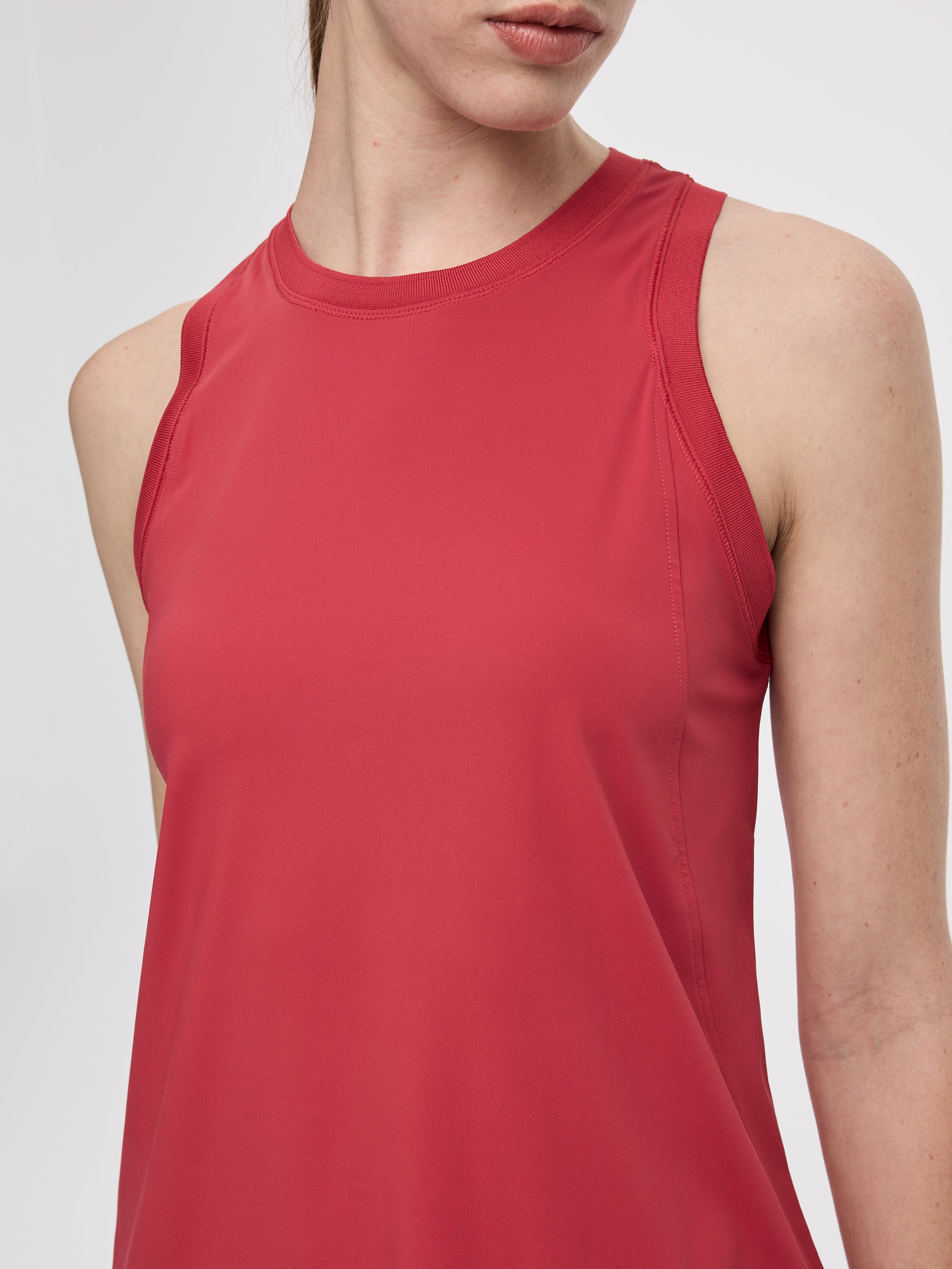 Sleeveless Crew-Neck Dress - Hyba