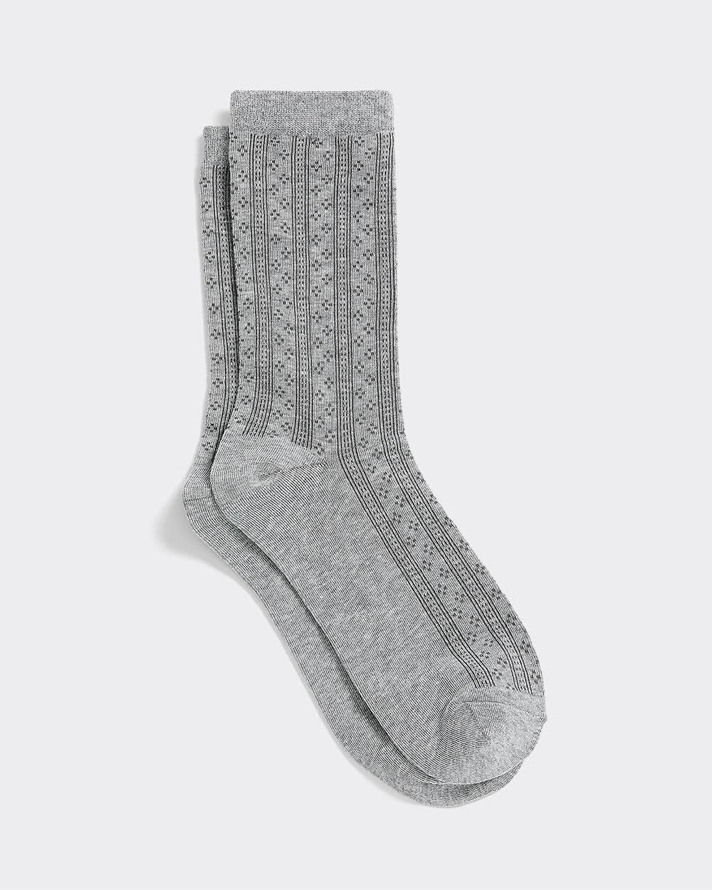 Bas classiques en mailles pointelle