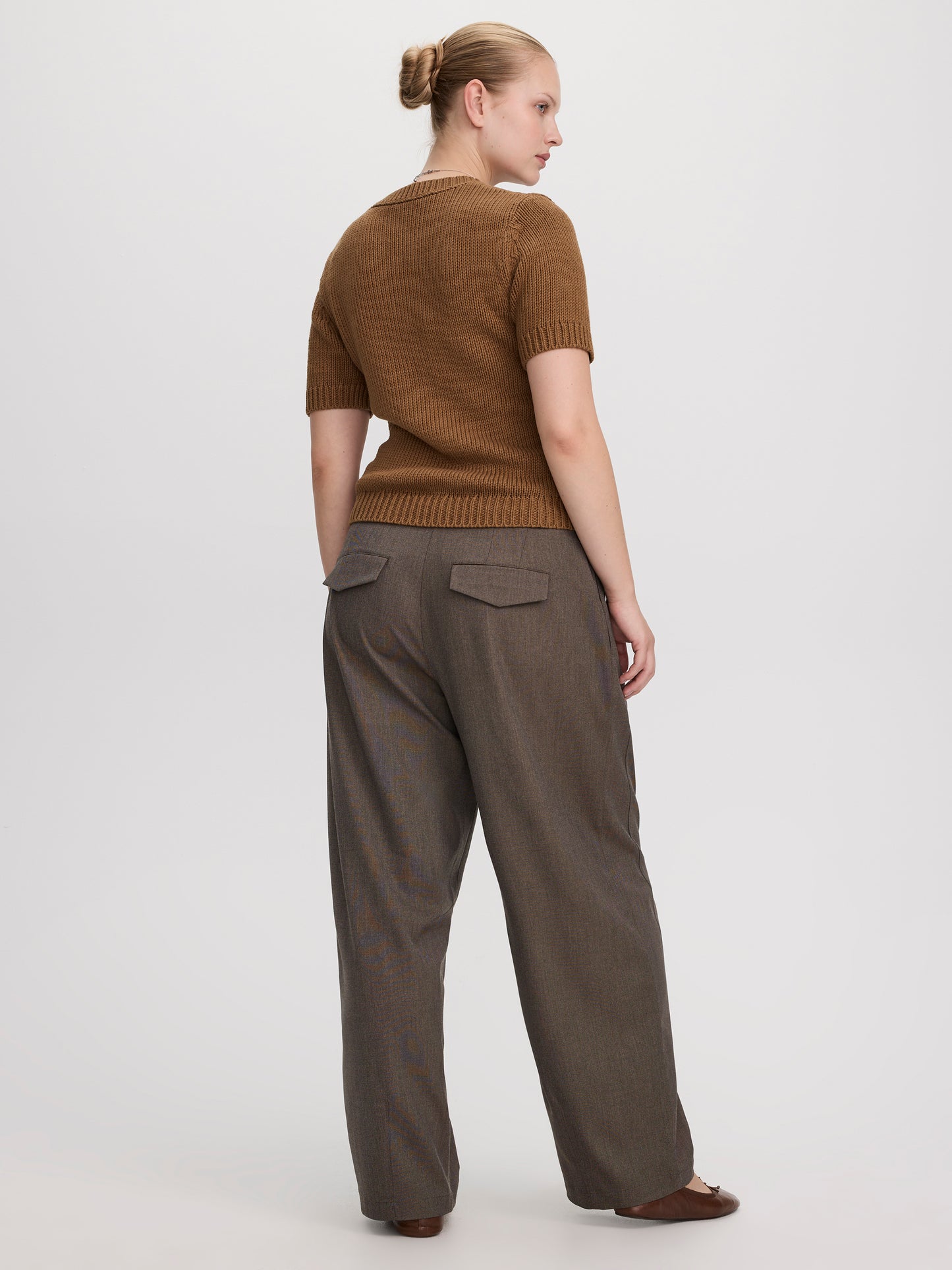 Short-Sleeve Crew-Neck Pullover