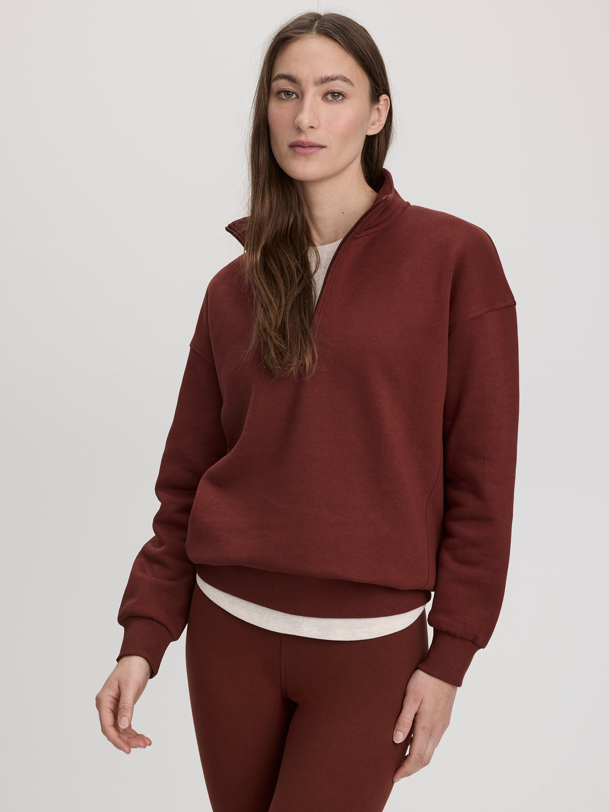 Polar Fleece Half-Zip Pullover - Hyba