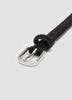 Skinny Faux Pony Hair Belt