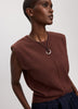 Sleeveless Crew-Neck Sweater Vest