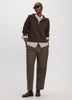 Houndstooth Mid-Rise Barrel Pants - The Timeless - Curvy Fit