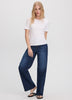 Wide-Leg Mid-Rise Jean
