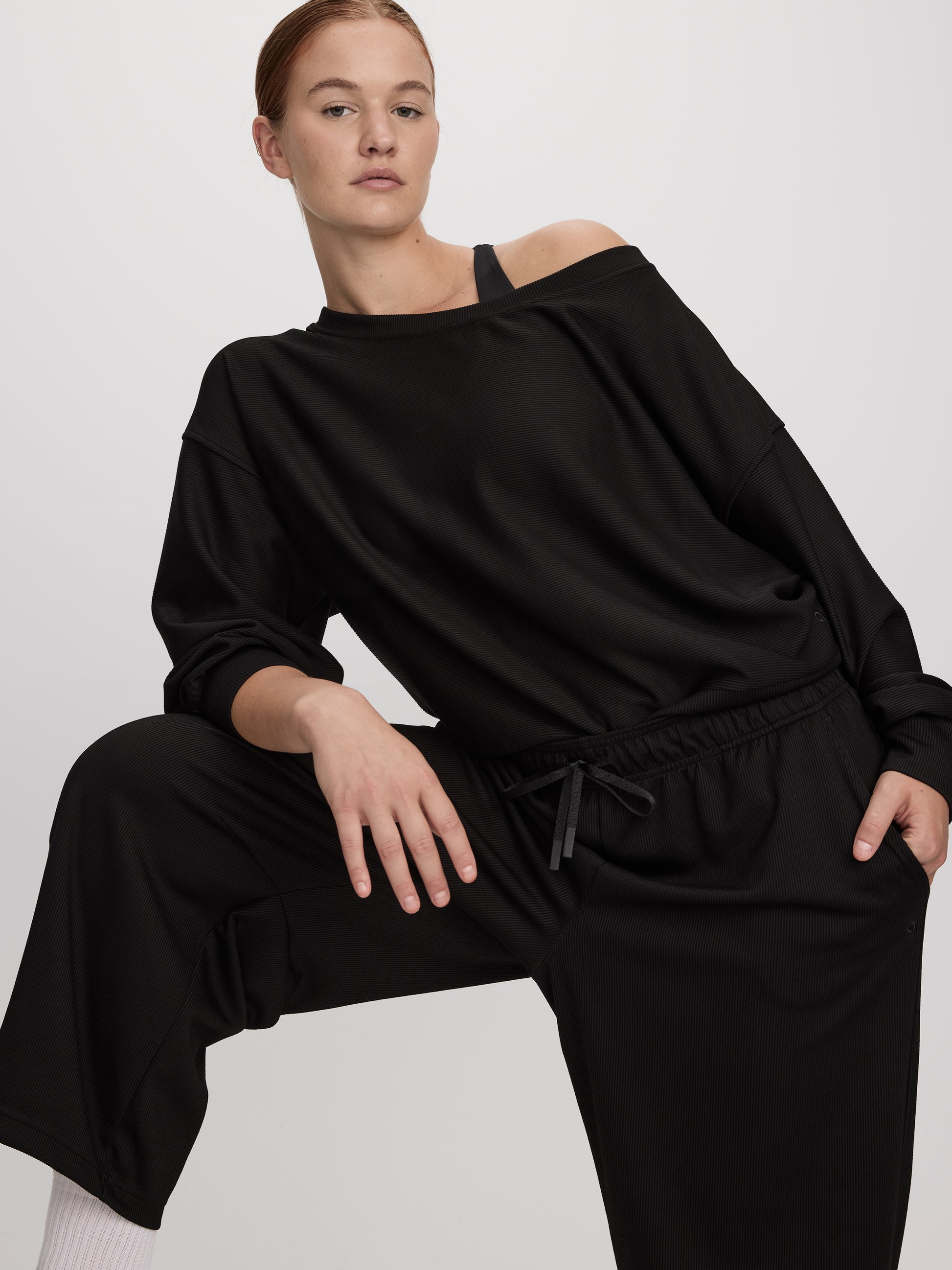 Long-Sleeve Off-the-Shoulder Top