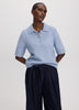 Short-Sleeve Polo Sweater