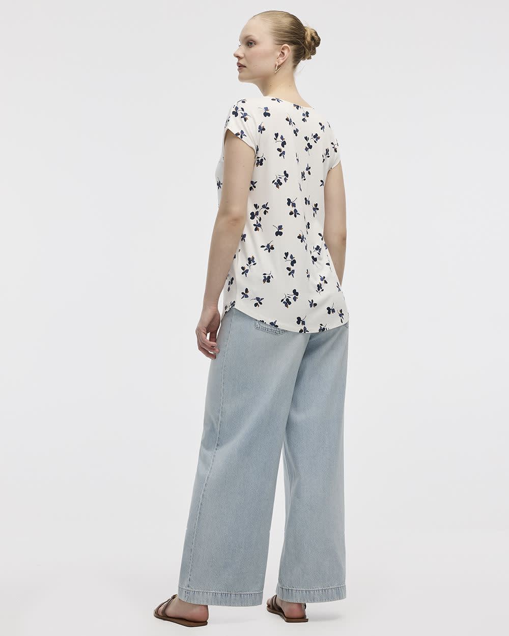 Extended-Sleeve V-Neck Tunic